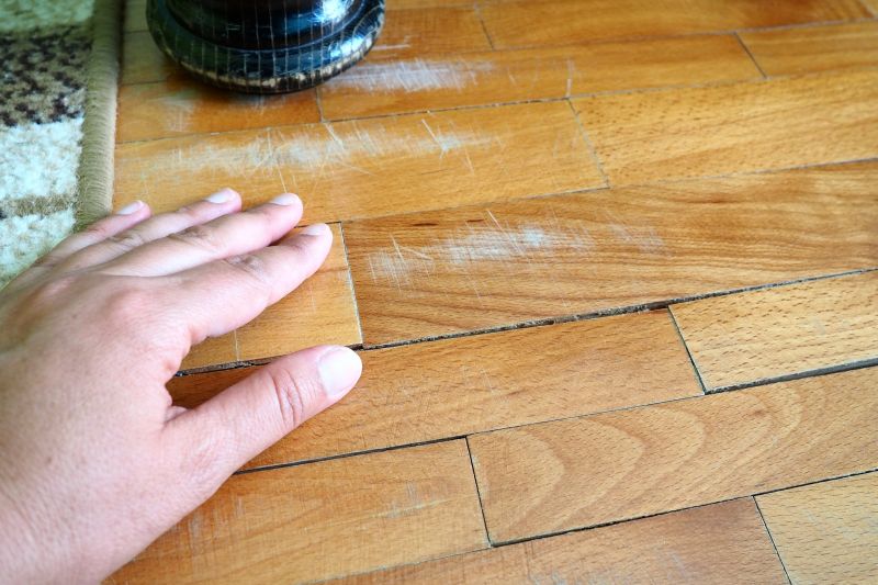 Damaged Bamboo Floor Sections