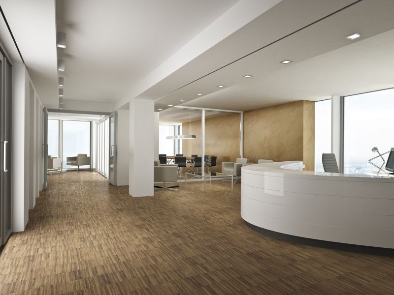 Modern Hardwood in Home Office